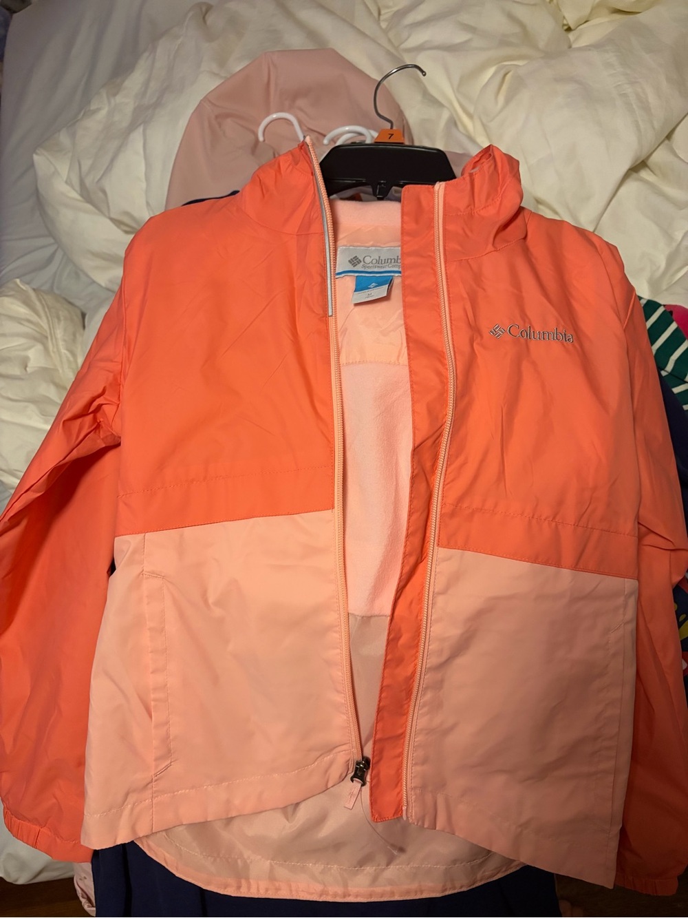 Columbia orange and pink jacket
